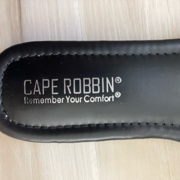 Cape Robbin Black Braided Slide Sandals - Women's Slip-On Slides - Picture 3 of 4